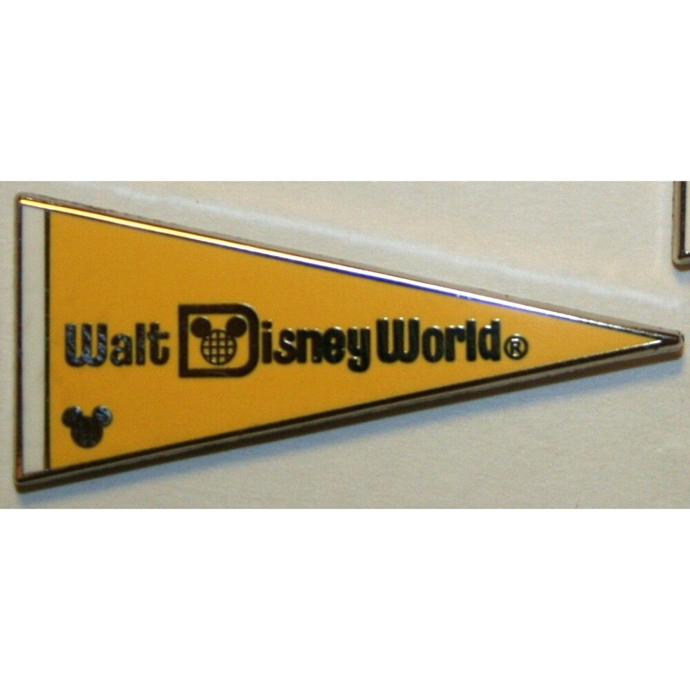WDW - 2010 Hidden Mickey Series - WDW Pennant - Yellow